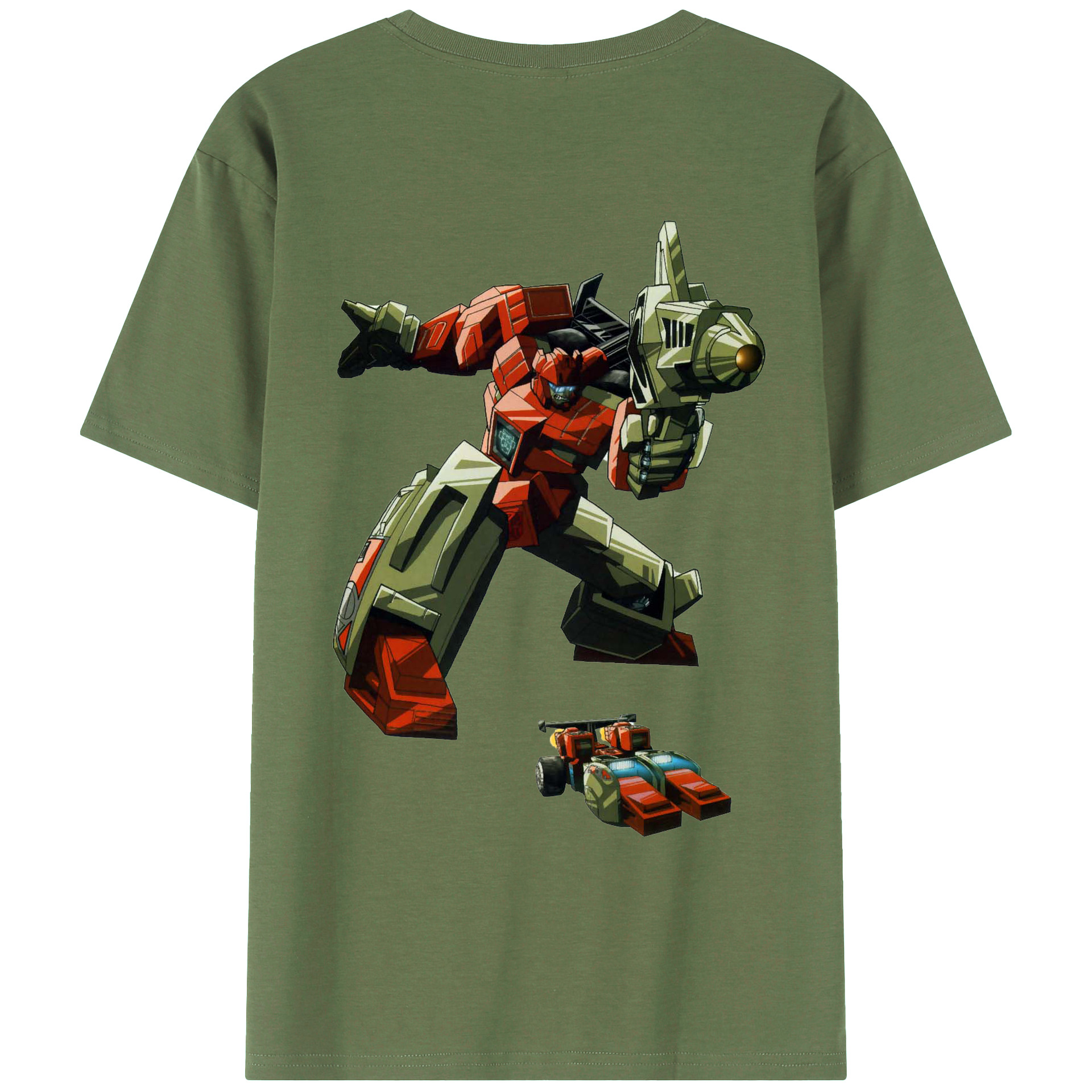 （画像用）  綿100％ メンズ半袖Tシャツ（バックプリント） 通気性
